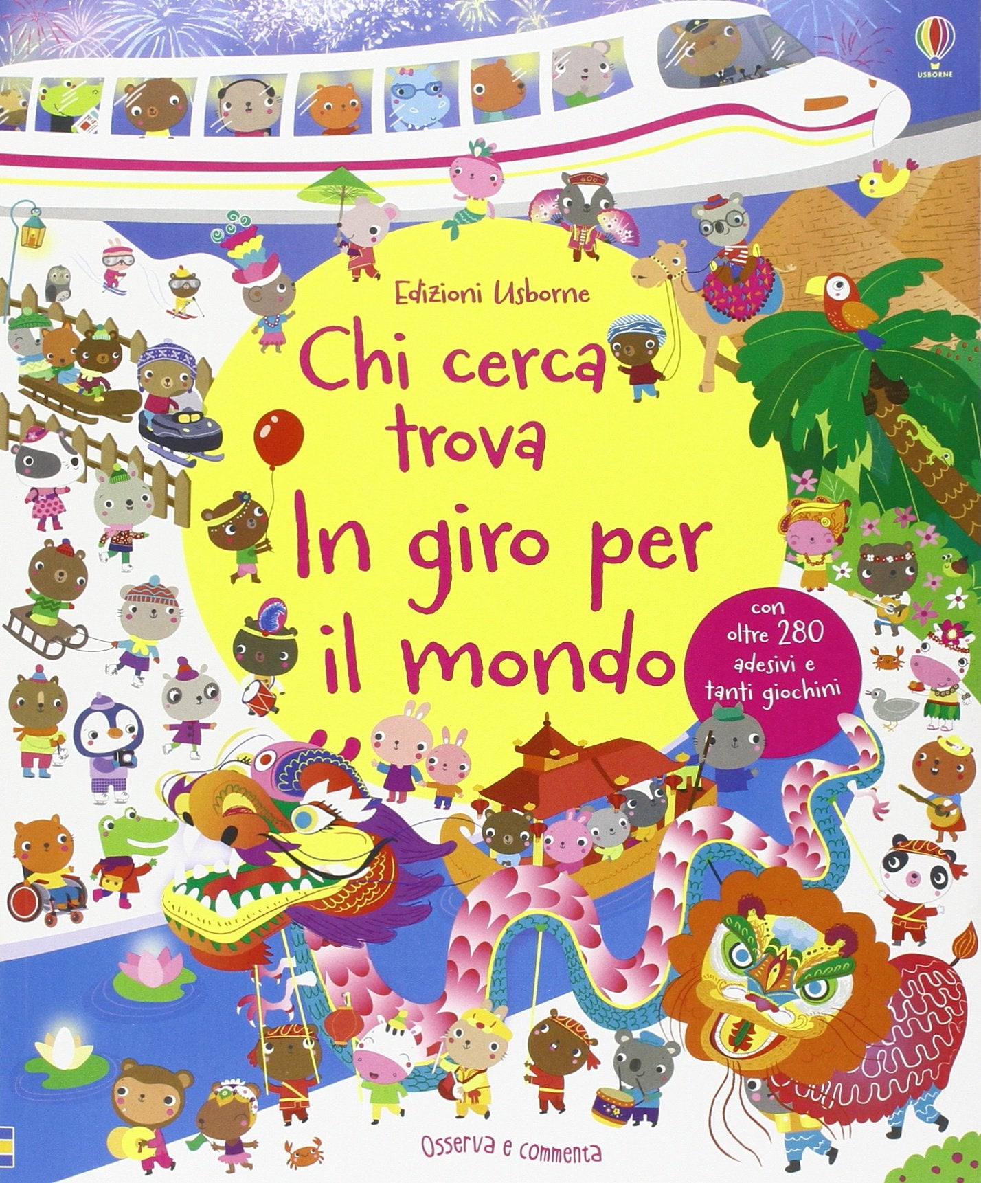 In giro per il mondo. Chi cerca trova. Con adesivi. Ediz. illustrata book