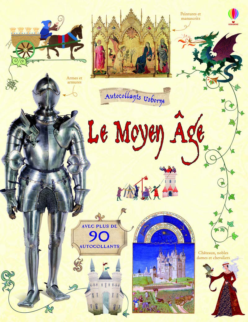 Le Moyen Age - Autocollants Usborne (documentaires) Hobbies & Crafts