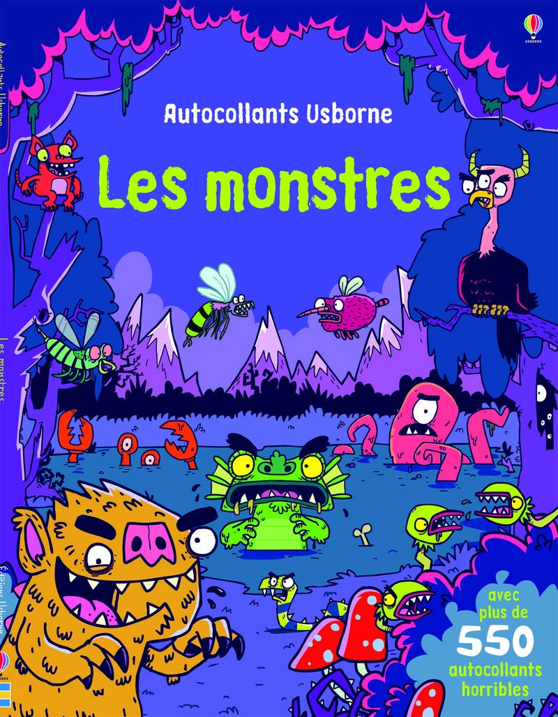 Les monstres - Autocollants Usborne book