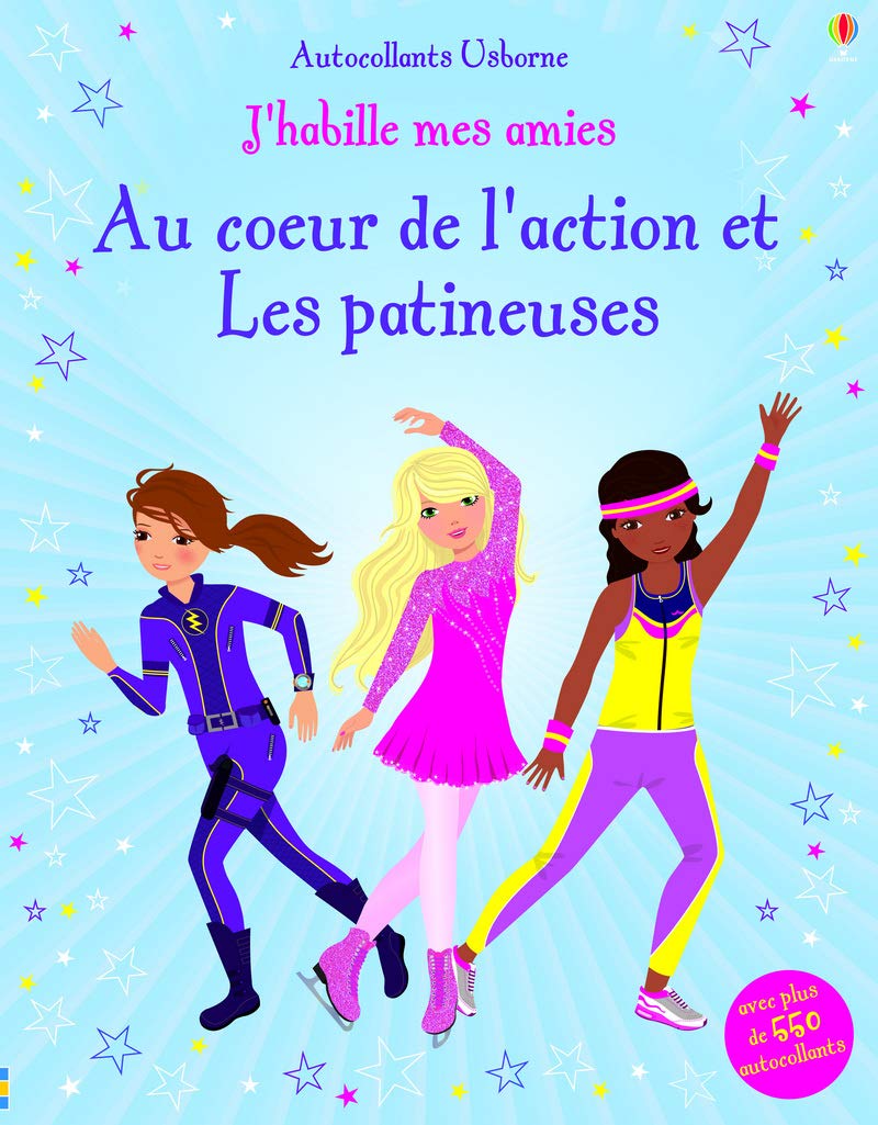 J'habille mes amies - Au coeur de l'action et Les patineuses - Autocollants Usborne Hobbies & Crafts