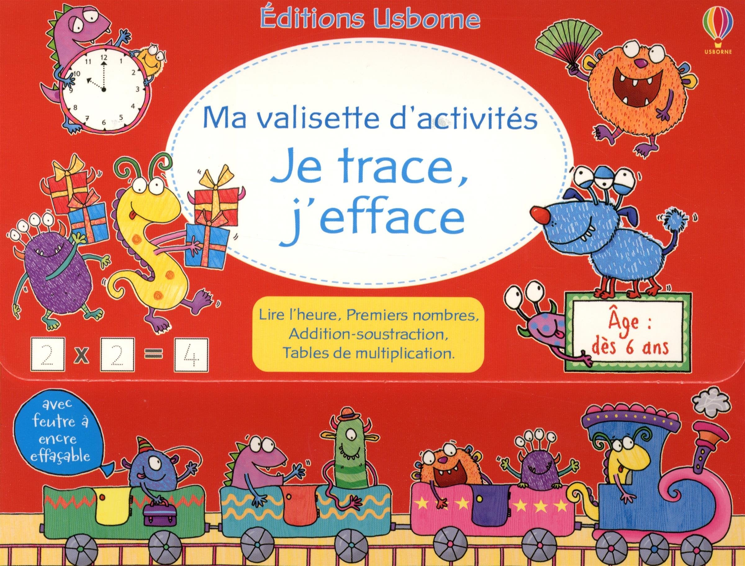 Ma valisette d'activités - Je trace, j'efface book