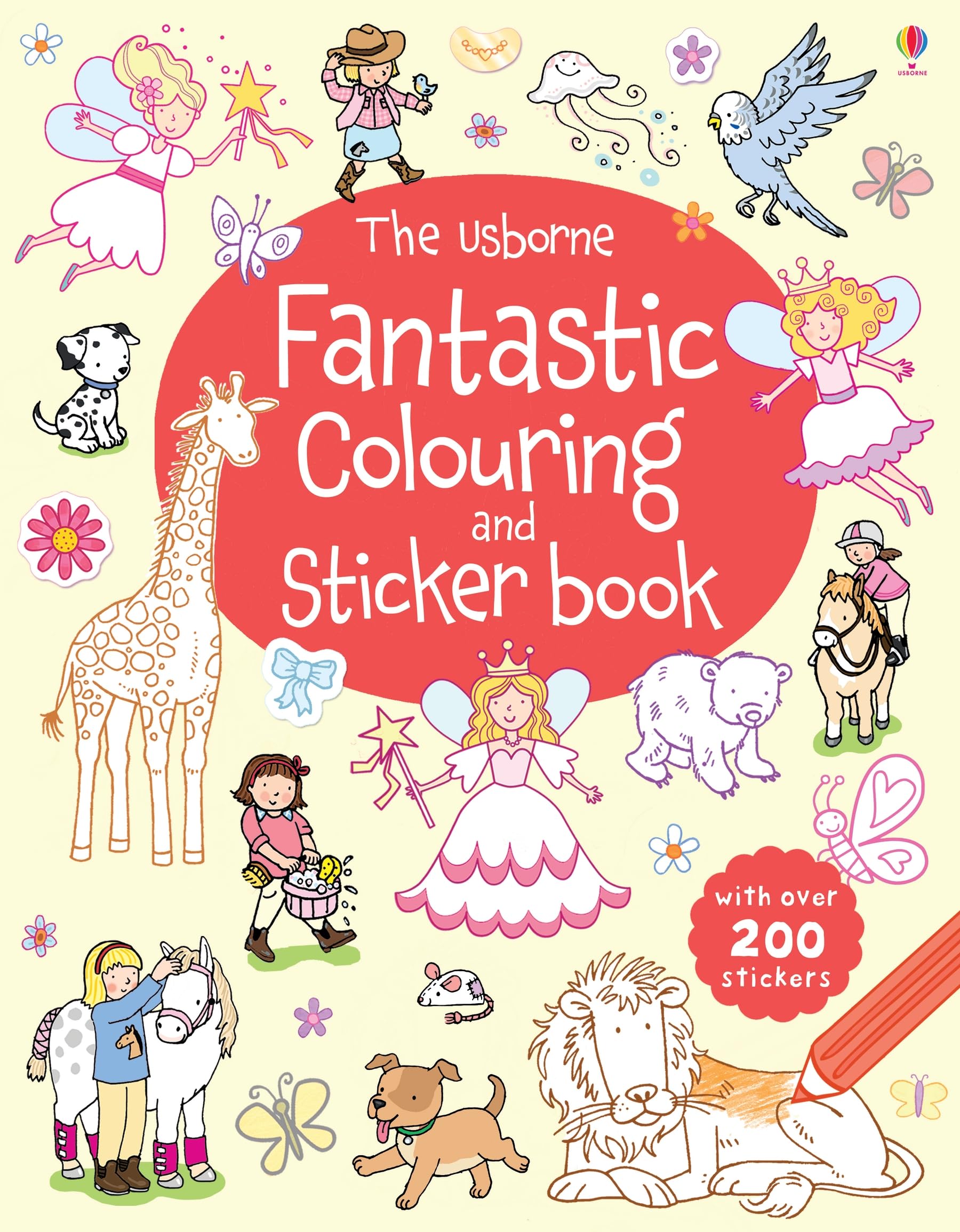 Usborne Fantastic Colouring and Sticker Book: With over 200 stickers (Sticker and Colouring Book) Tiptoi & Games