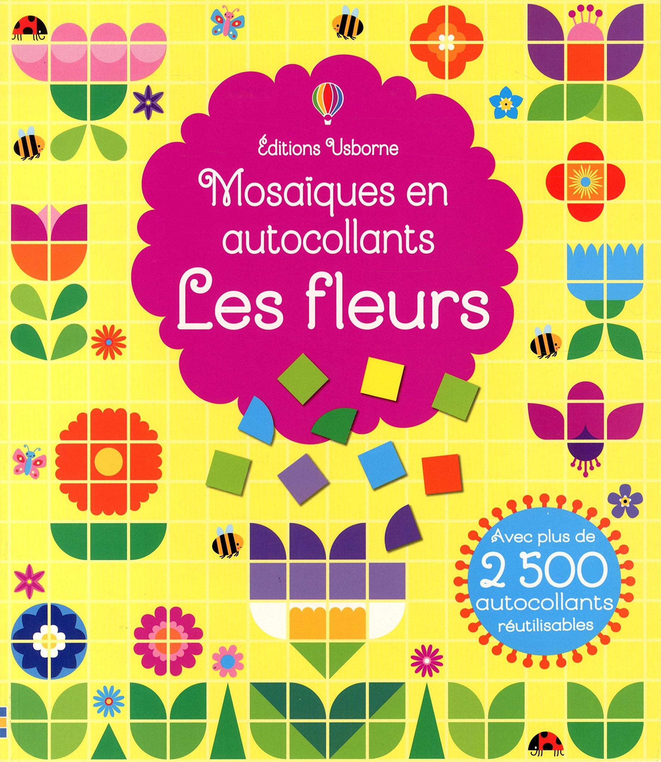 Les fleurs - Mosaïques en autocollants book