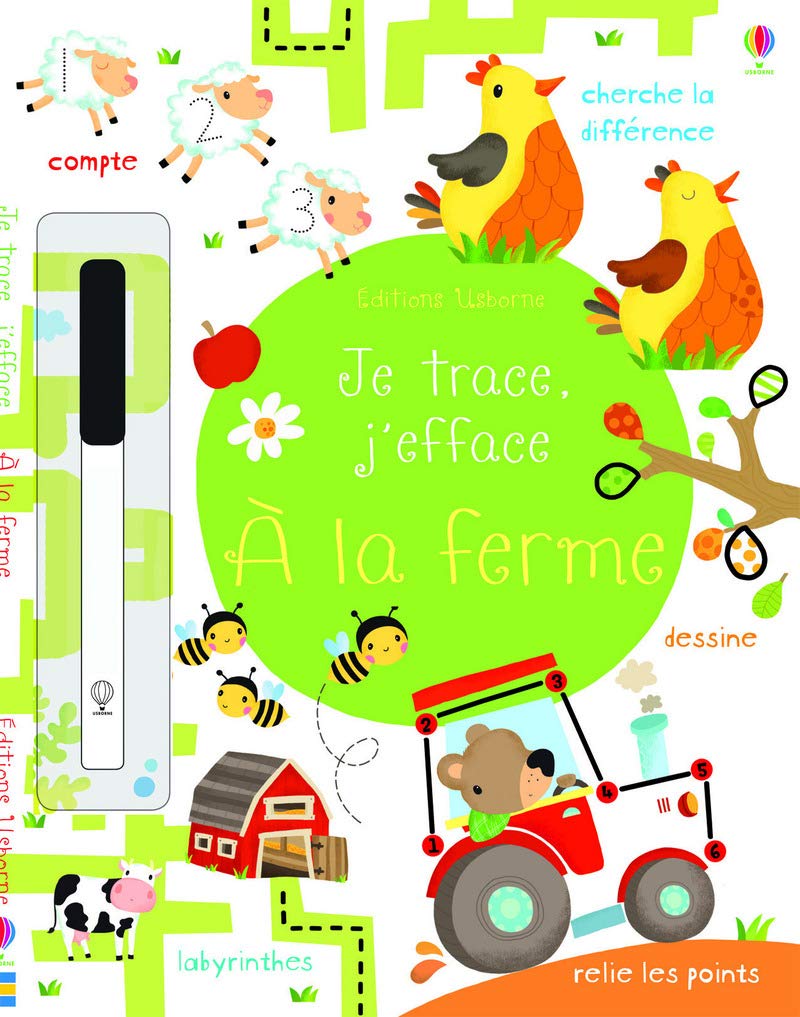 Je trace, j'efface - A la ferme book