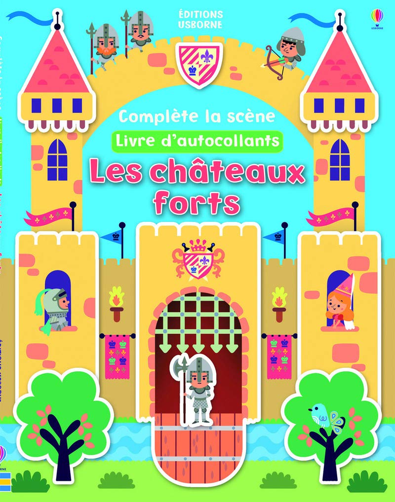 Les châteaux forts - Complète la scène - Livre d'autocollants book