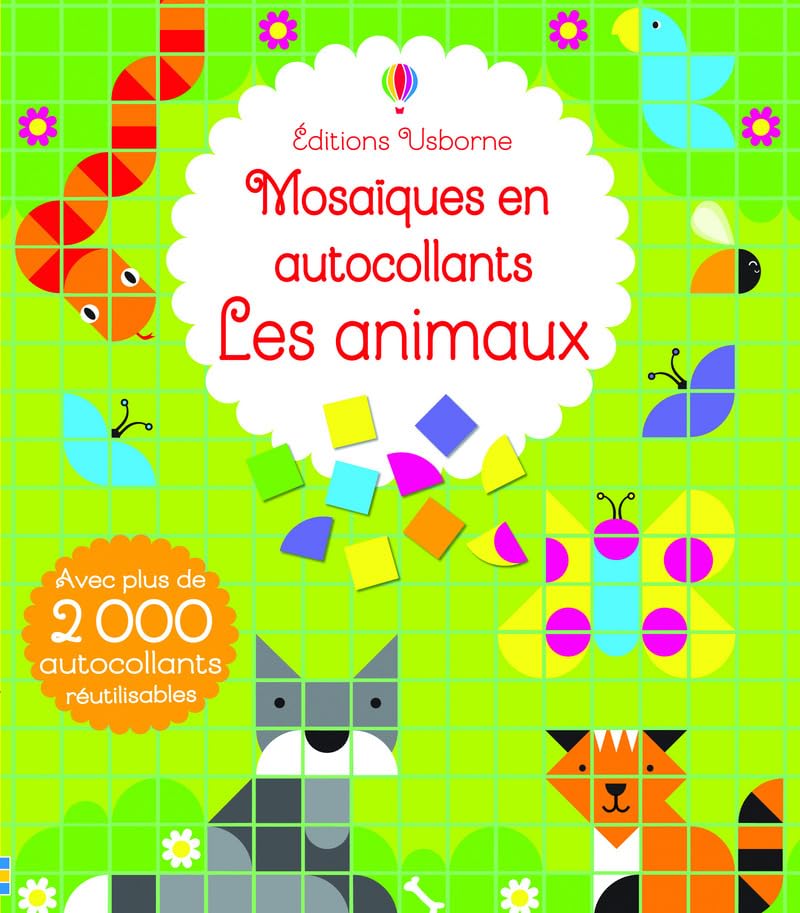 Les animaux - Mosaïques en autocollants Hobbies & Crafts