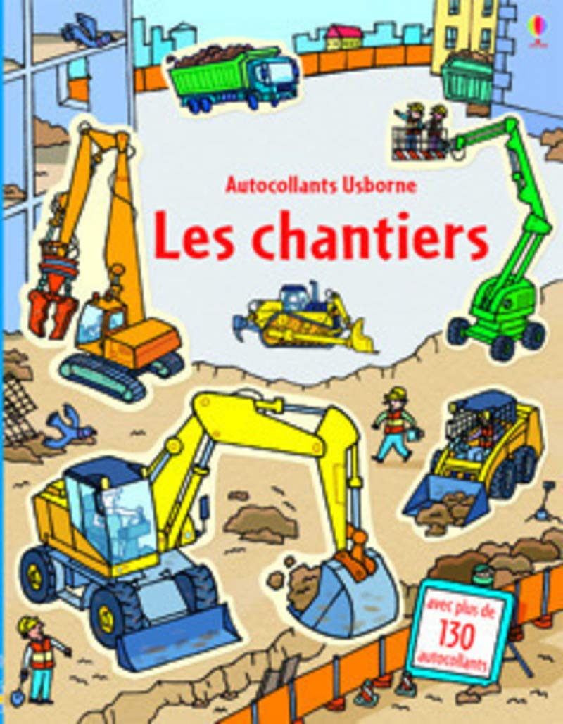 Les chantiers - Autocollants Usborne book