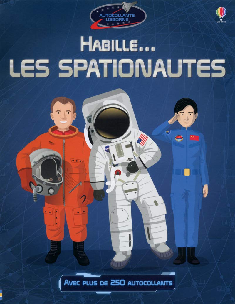 Habille... Les spationautes - Autocollants Usborne book