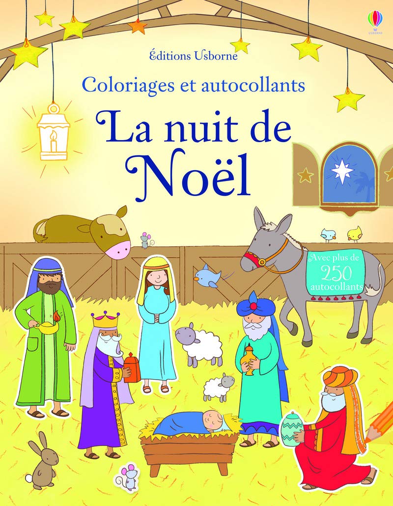 La nativité - Coloriages et autocollants book