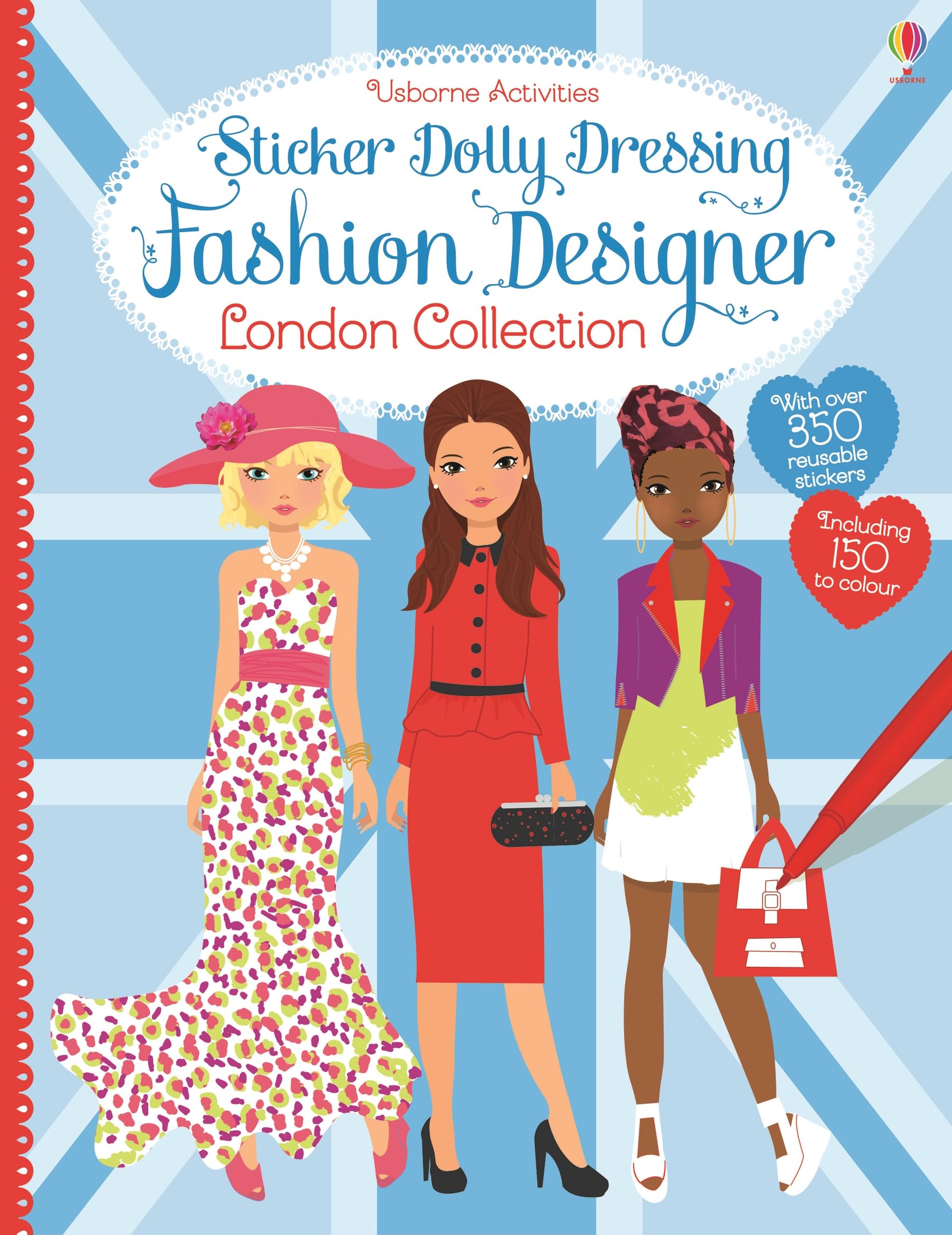 Sticker Dolly Dressing Fashion Designer London book