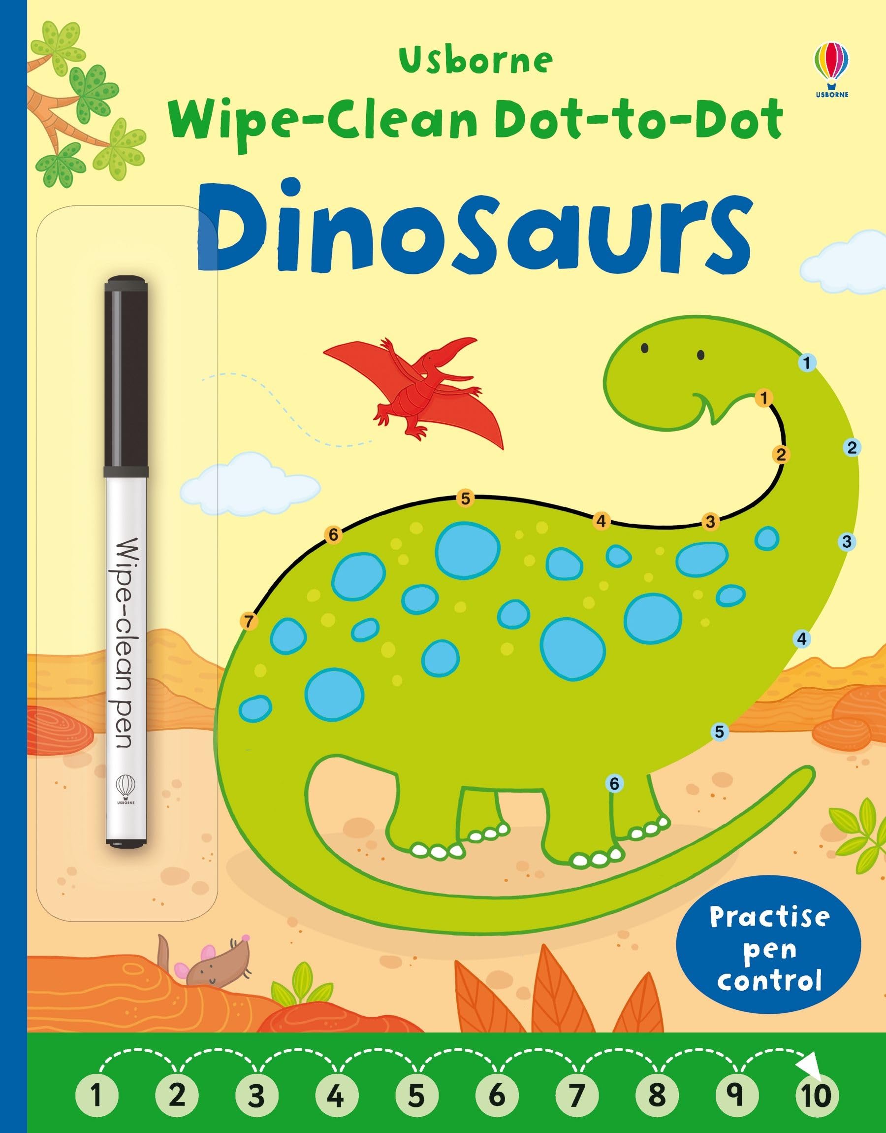Product Image: Wipe-clean Dot-to-dot Dinosaurs