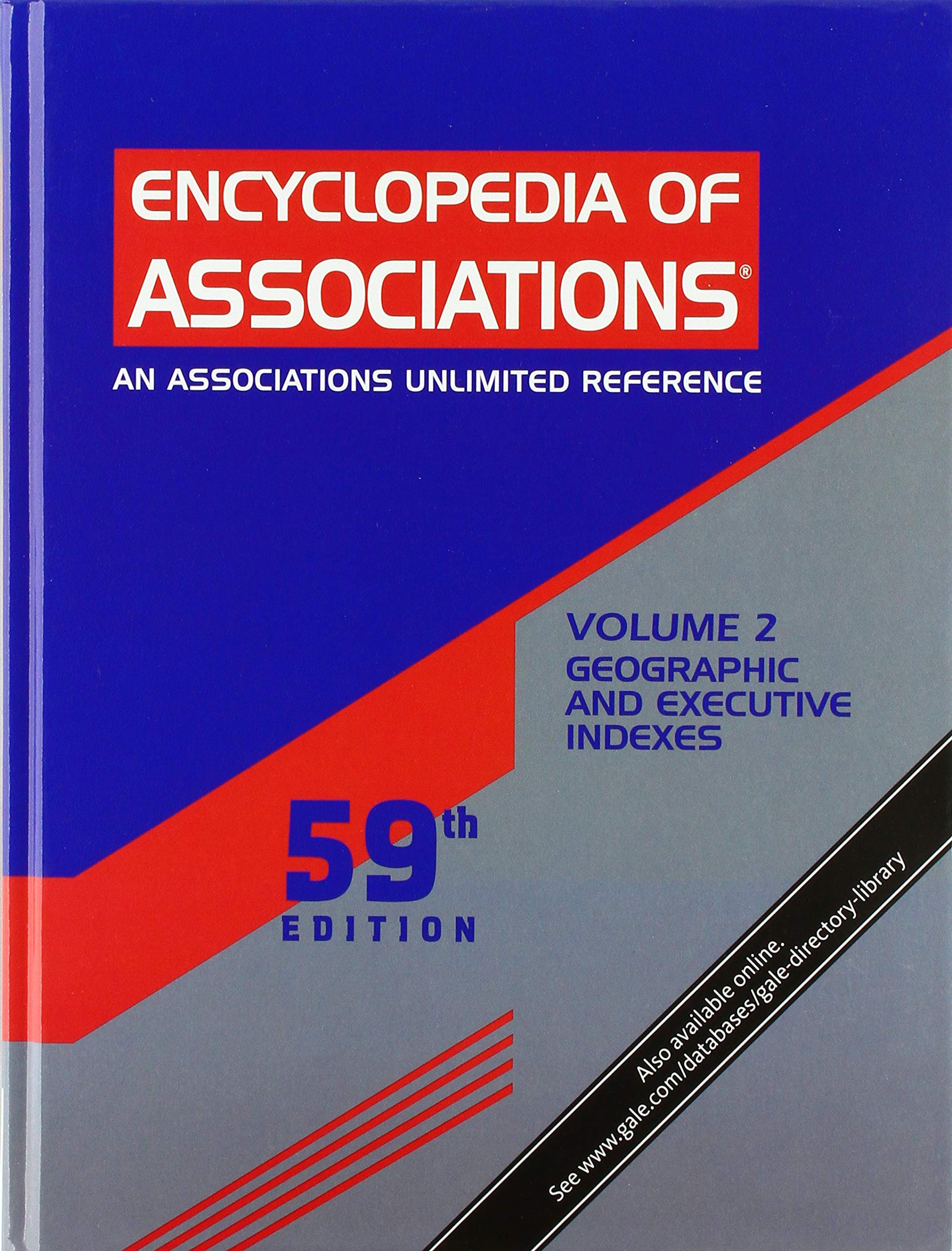 Encyclopedia of Associations: National Organizations of the U.S.: Geographic Executive Indexes Reference Books