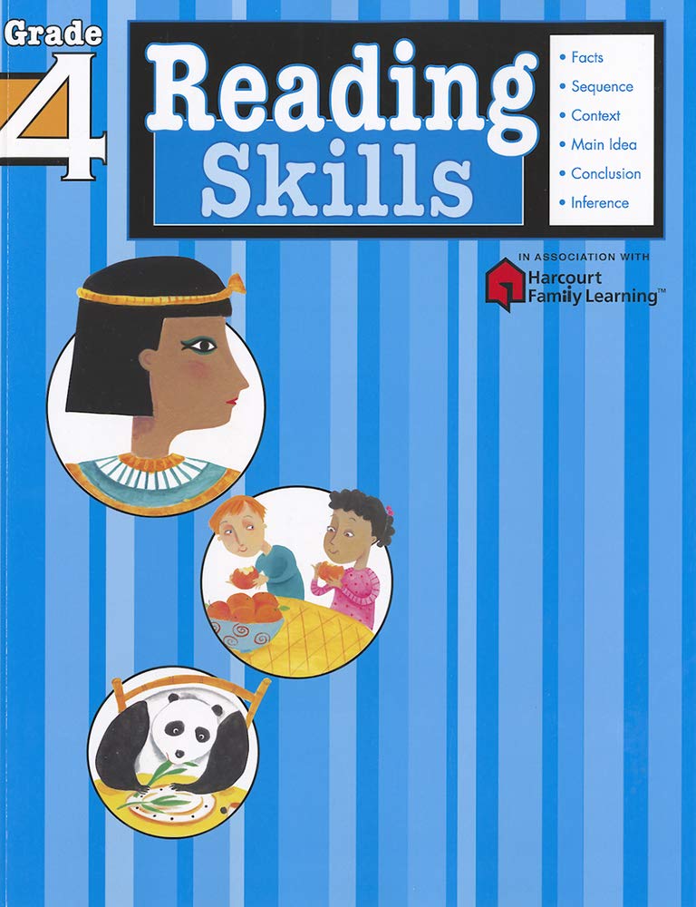 Reading Skills: Grade 4 (Flash Kids Harcourt Family Learning) General education