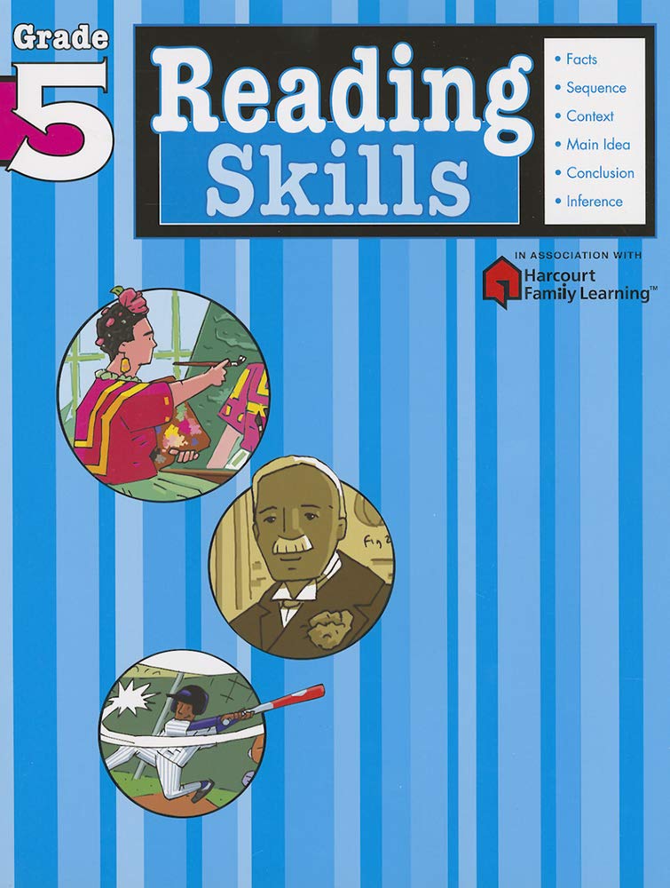 Reading Skills: Grade 5 (Flash Kids Harcourt Family Learning) General education