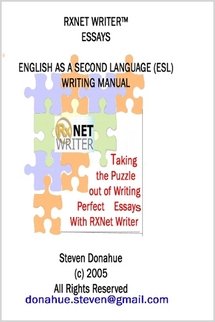 Rxnet Writer Essays English as A Second Language (Esl) Writing Manual Learning & Reference