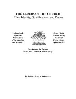 The Elders of the Church Religion & Esotericism