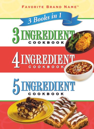 3 Books in 1 3-4-5- Ingredient Cookbook Cooking & Enjoying