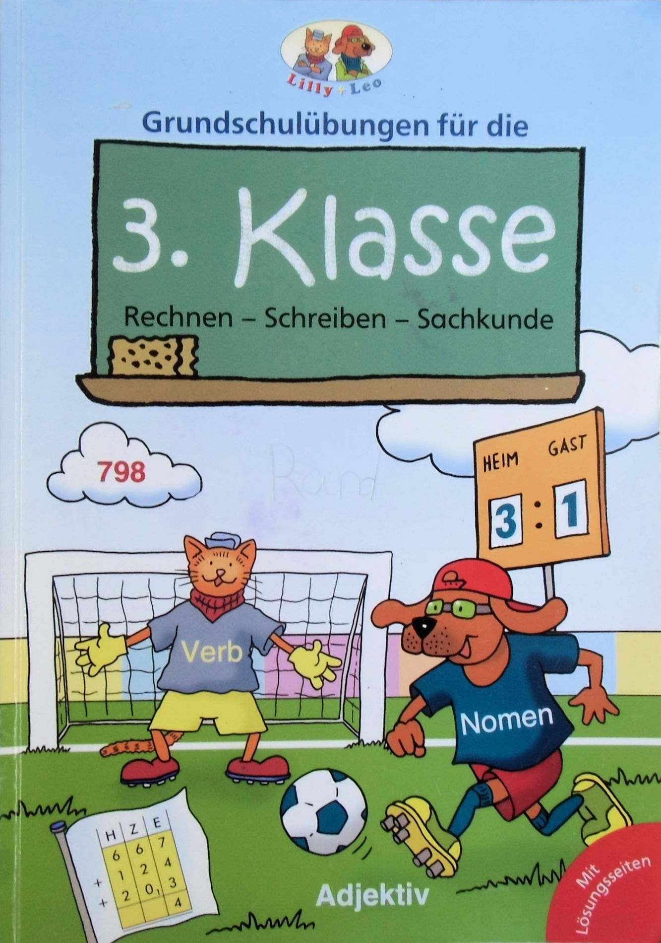Lilly + Leo Grundschulübungen für die 3. Klasse Rechnen, Schreiben, Sachkunde Adjektiv Books