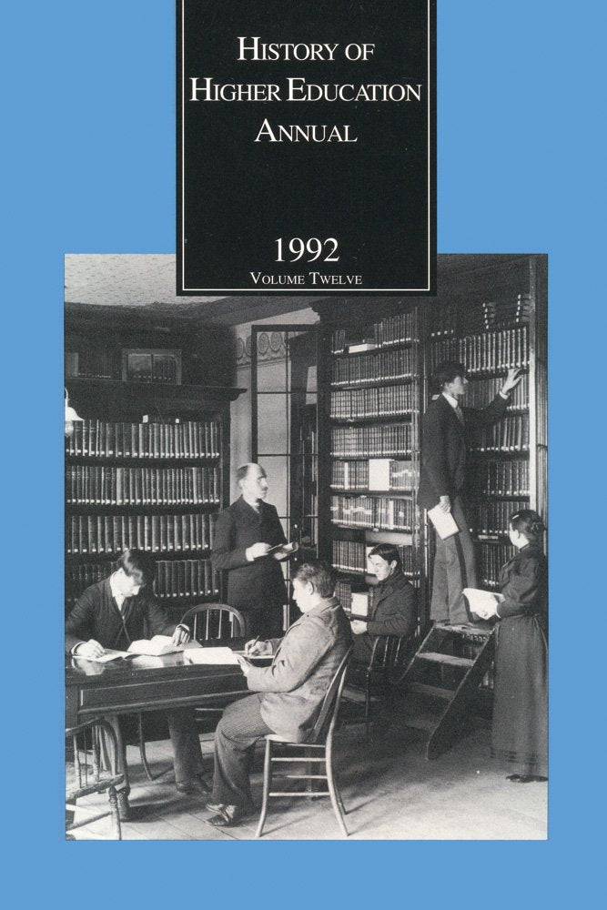 History of Higher Education Annual: 1992 Education & Training
