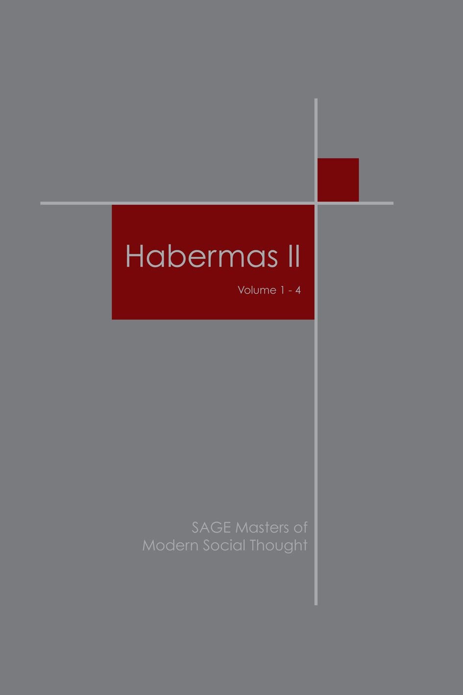 Habermas II (Sage Masters in Modern Social Thought Series) Philosophy
