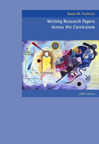 Writing Research Papers Across the Curriculum: With Infotrac Media & Communication