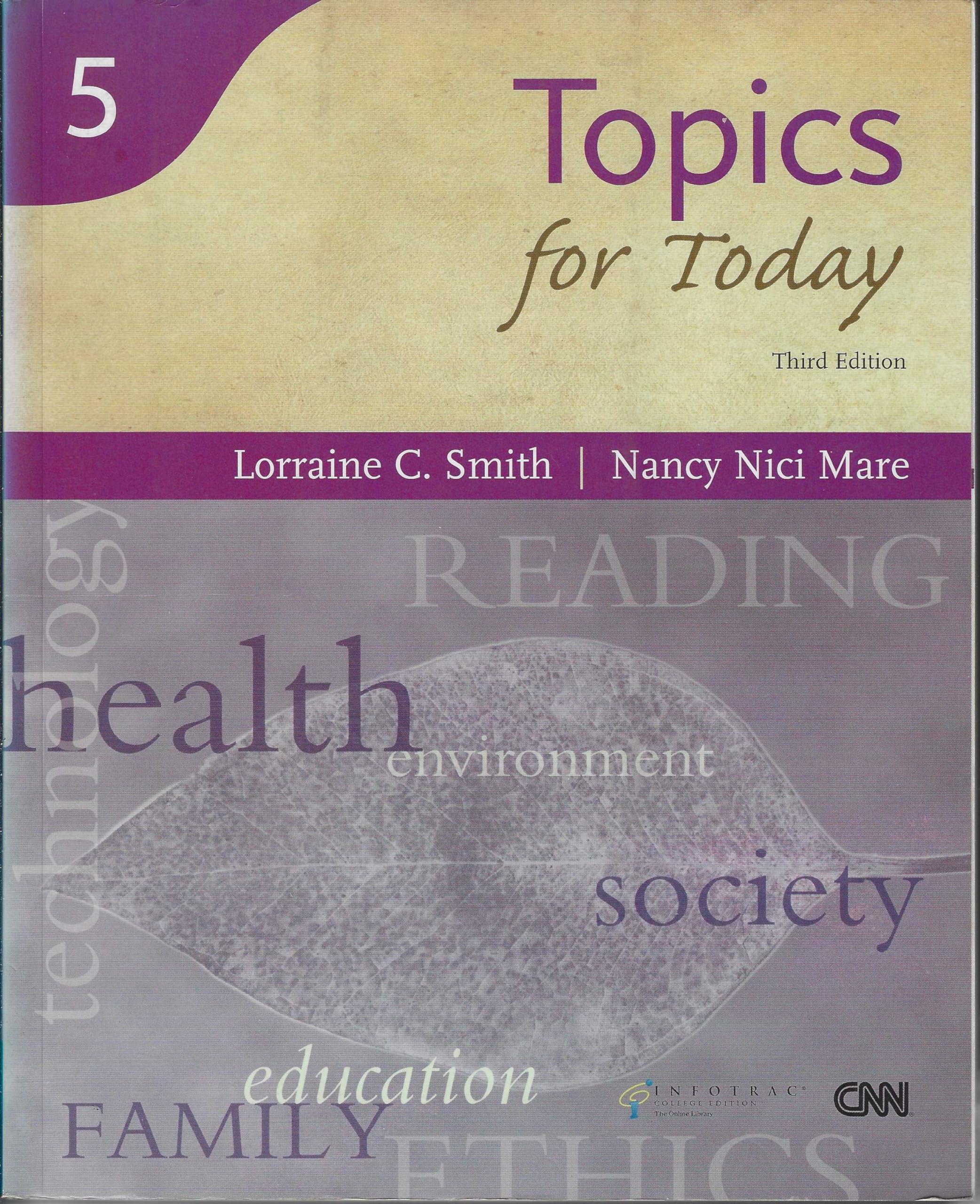 Topics for Today with Infotrac (Reading for Today, Band 5) Foreign Languages ​​& Dictionaries