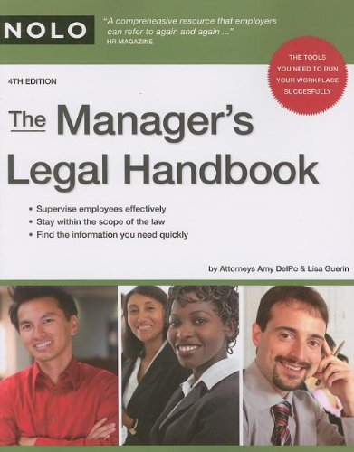 The Manager's Legal Handbook book