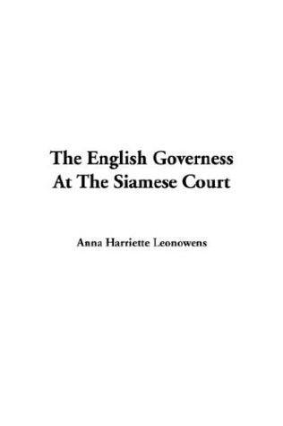 The English Governess at the Siamese Court Books