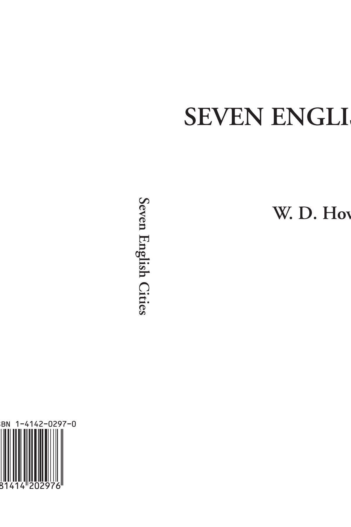 Product Image: Seven English Cities