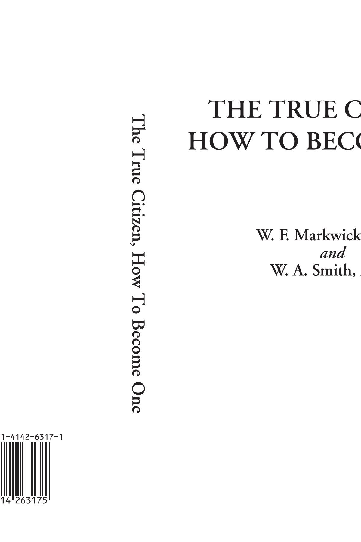 The True Citizen, How To Become One Contemporary literature
