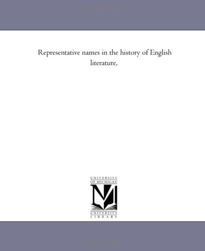 Representative names in the history of English literature, Politics & History