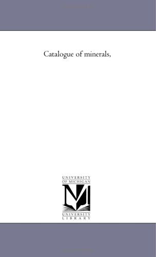 Catalogue of minerals, Politics & History