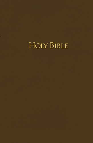 Holy Bible: King James Version, Brown Pew Bible, Self-Pronouncing Red-Letter Edition Religion & Esotericism