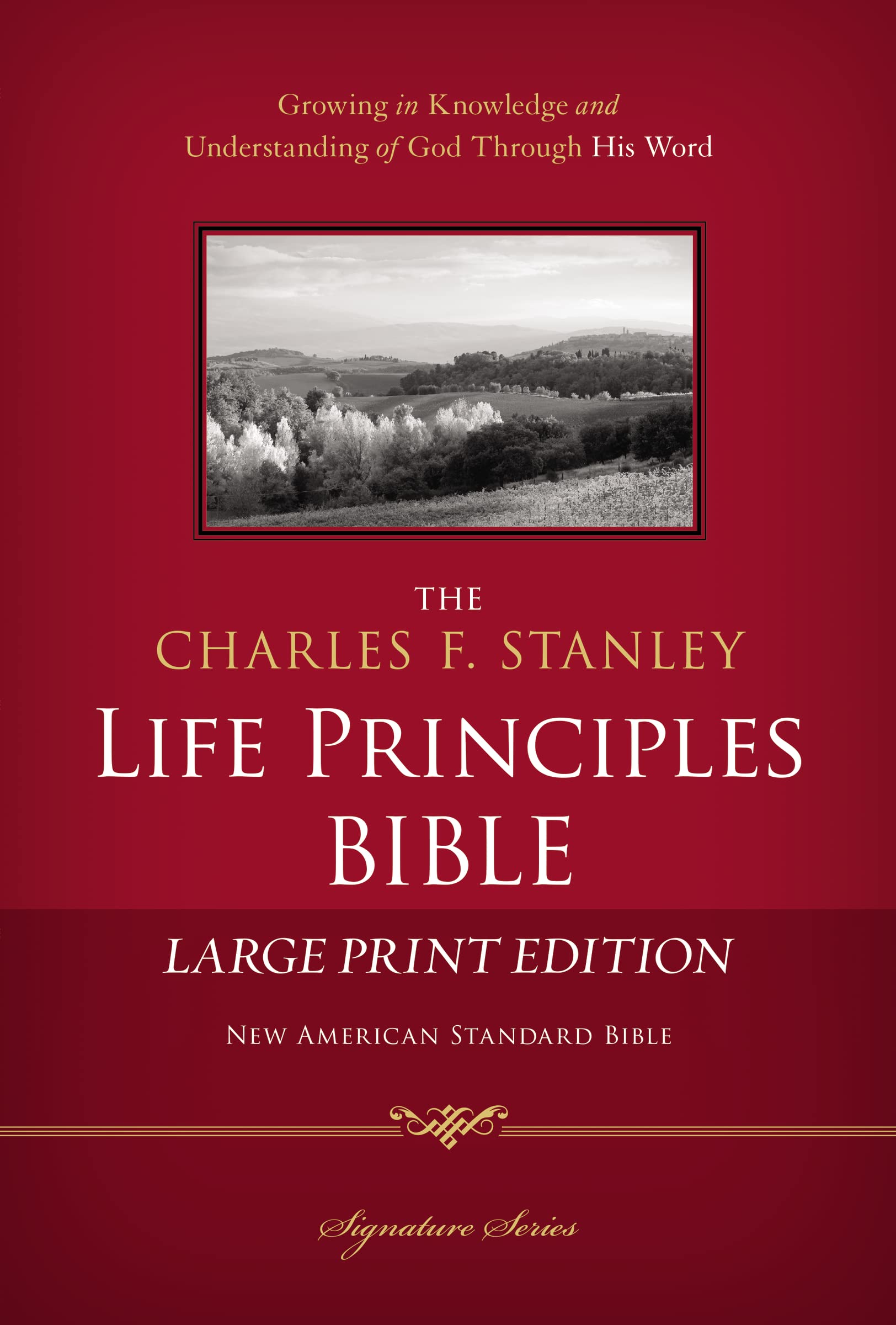 NASB, The Charles F. Stanley Life Principles Bible, Large Print, Hardcover: Large Print Edition (Signature Series) Film, Art & Culture