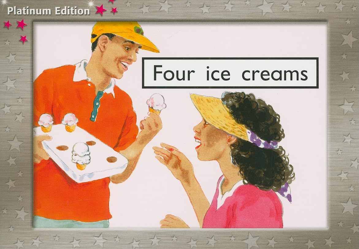 Rigby PM Platinum Collection: Individual Student Edition Magenta (Levels 1-2) Four Ice Creams (Rigby Pm Platinum Leveled Readers) Foreign Languages ​​& Dictionaries