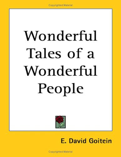 Wonderful Tales of a Wonderful People Books