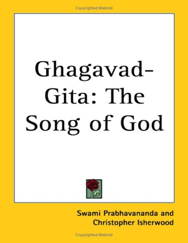 Ghagavad-gita: The Song of God Religion & Esotericism