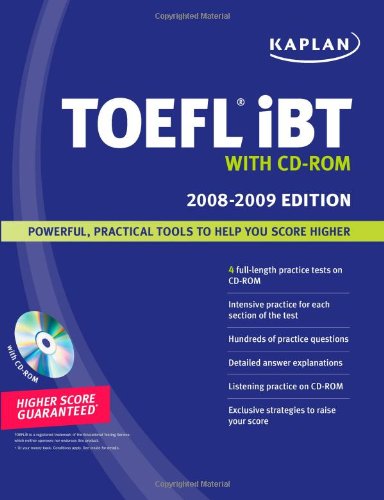 Product Image: Kaplan TOEFL iBT with CD-ROM 2008-2009
