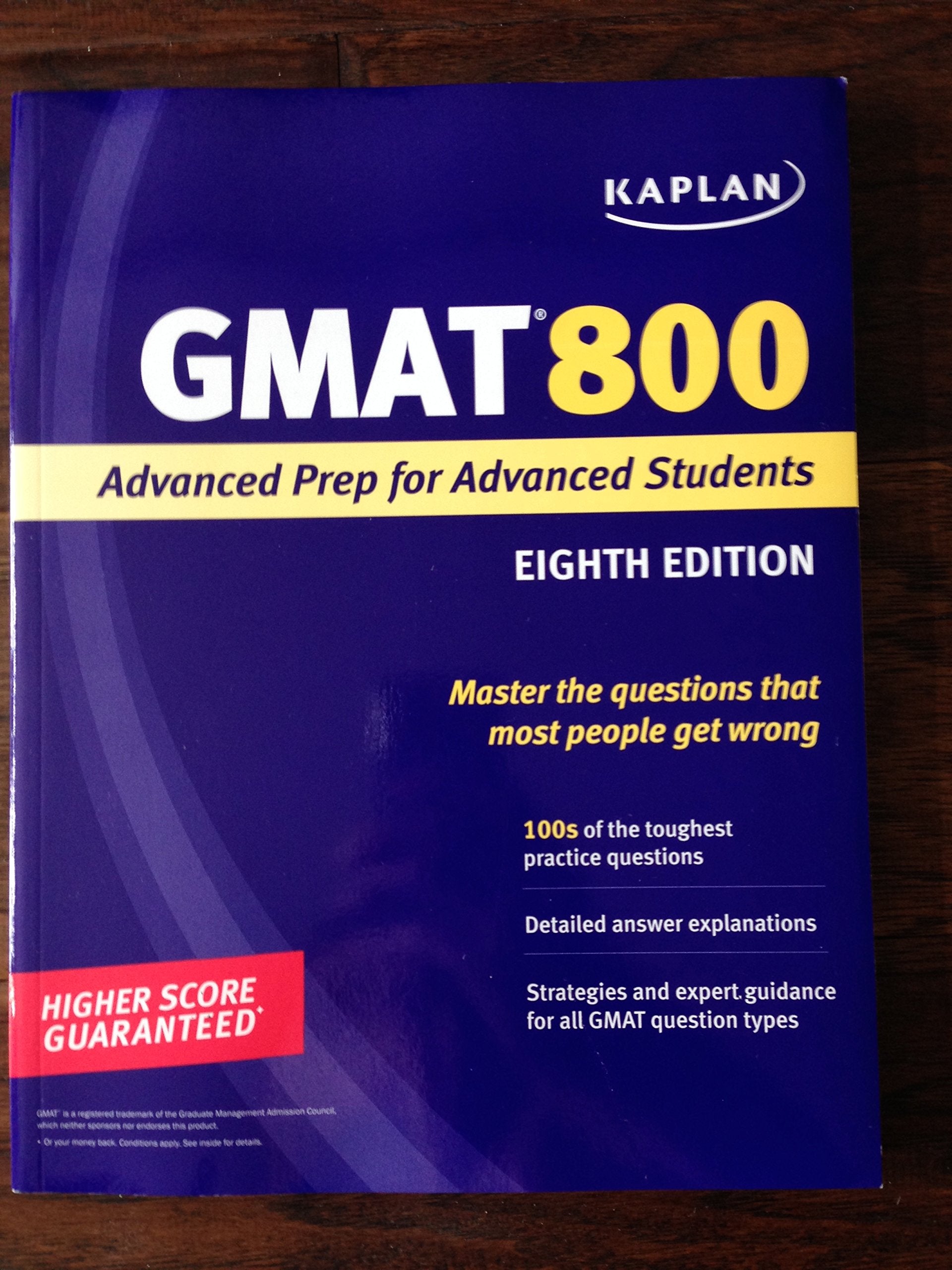 Kaplan GMAT 800: Advanced Prep for Advanced Students (Perfect Score Series) Study Guides Books