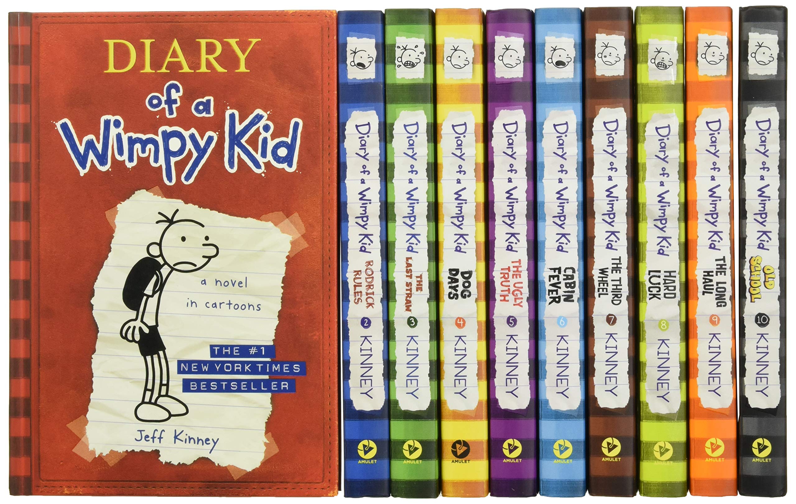Diary of a Wimpy Kid Box of Books 1-10 Hardcover Gift Set Manga