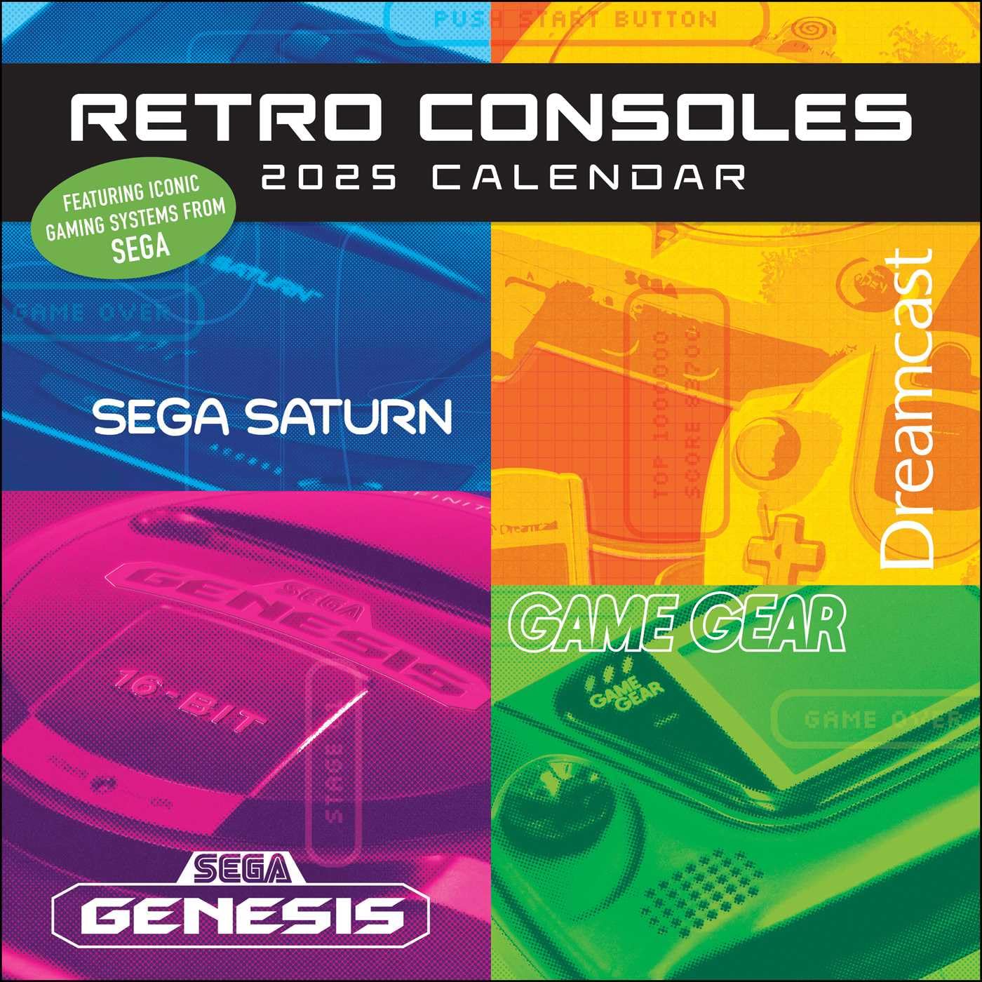 Retro Consoles 2025 Wall Calendar: Featuring Iconic Gaming Systems from Sega Social Sciences