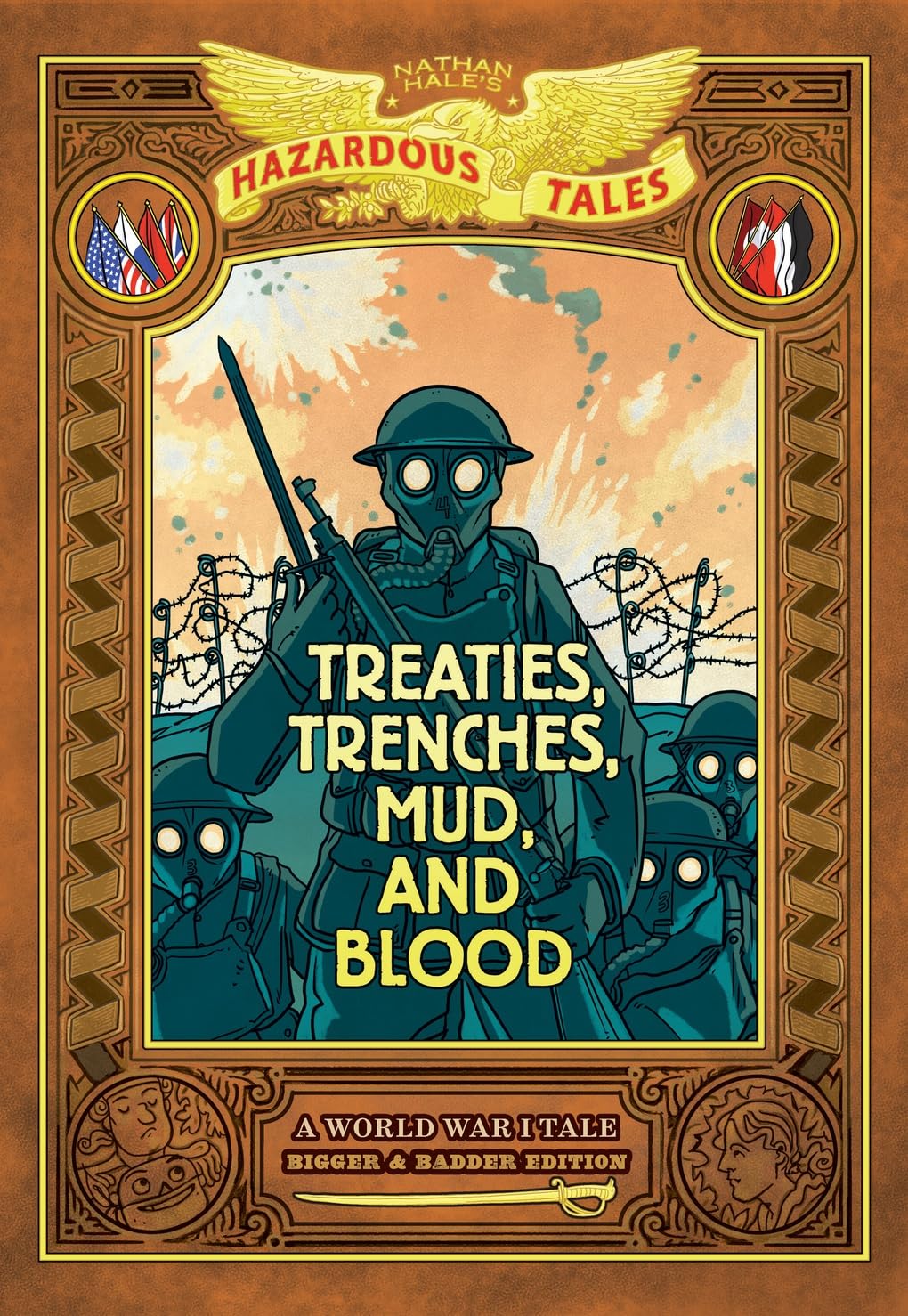 Nathan Hale's Hazardous Tales 4: Treaties, Trenches, Mud, and Blood Manga