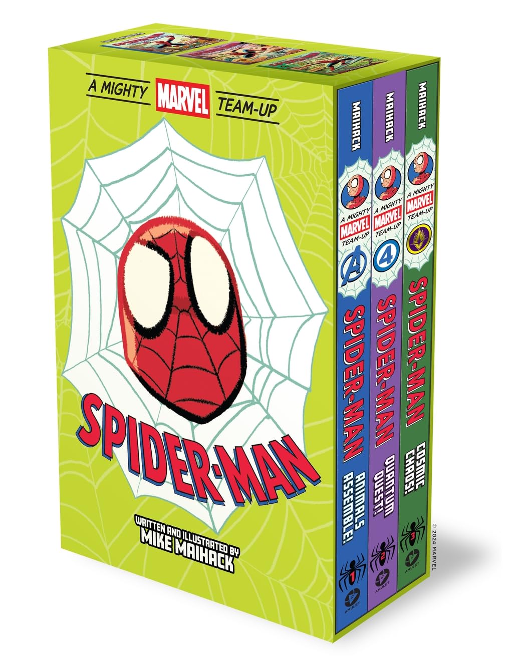 Spider-man: 3 Original Graphic Novels: Animals Assemble!, Quantum Quest!, Cosmic Chaos! (A Mighty Marvel Team-up) Manga
