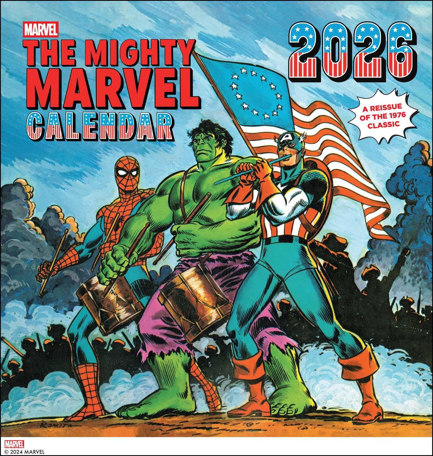 Mighty Marvel 2026 Wall Calendar: A Reissue of the 1976 Classic Social Sciences