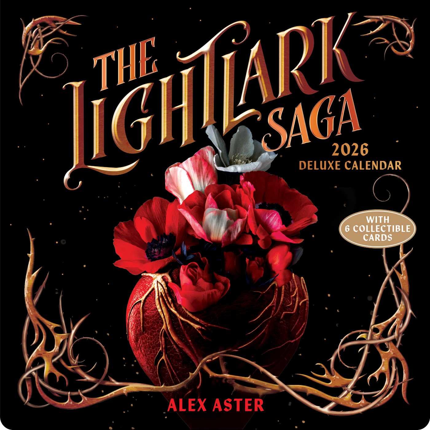 The Lightlark Saga 2026 Deluxe Wall Calendar with 6 Collectible Cards Dark Fantasy
