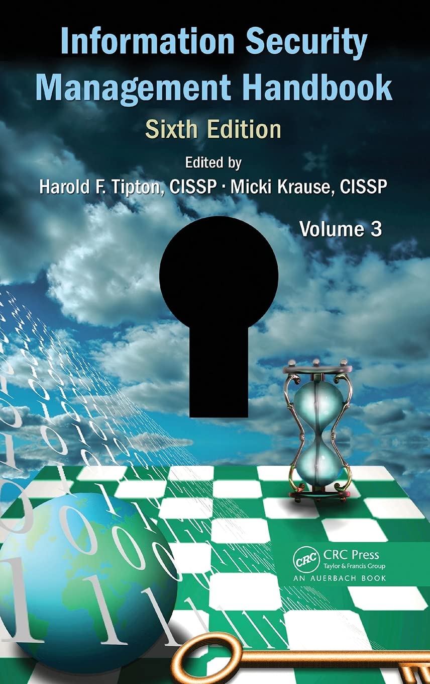 Product Image: Information Security Management Handbook, Volume 3