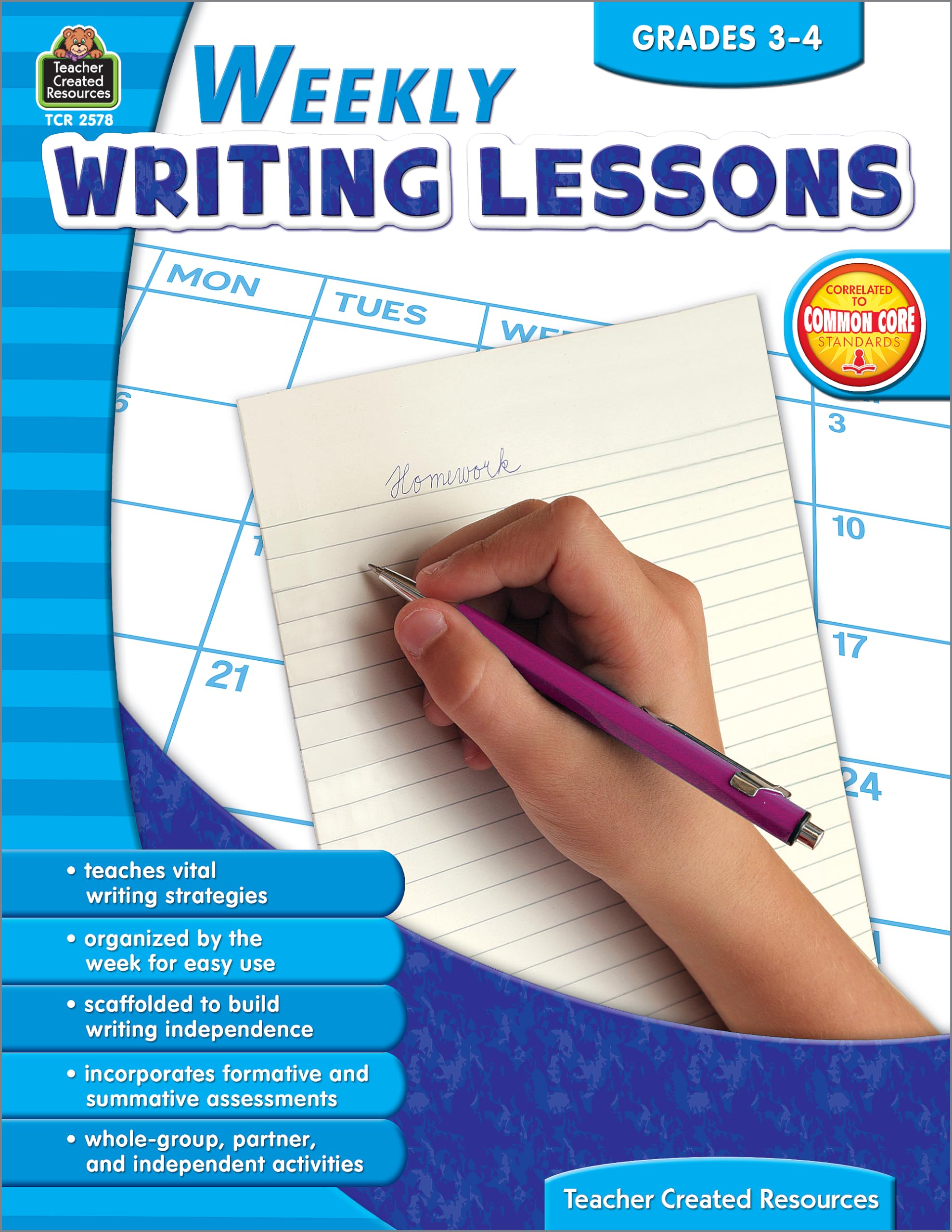 Weekly Writing Lessons Grades 3-4: Grades 3-4 Education & Training Books