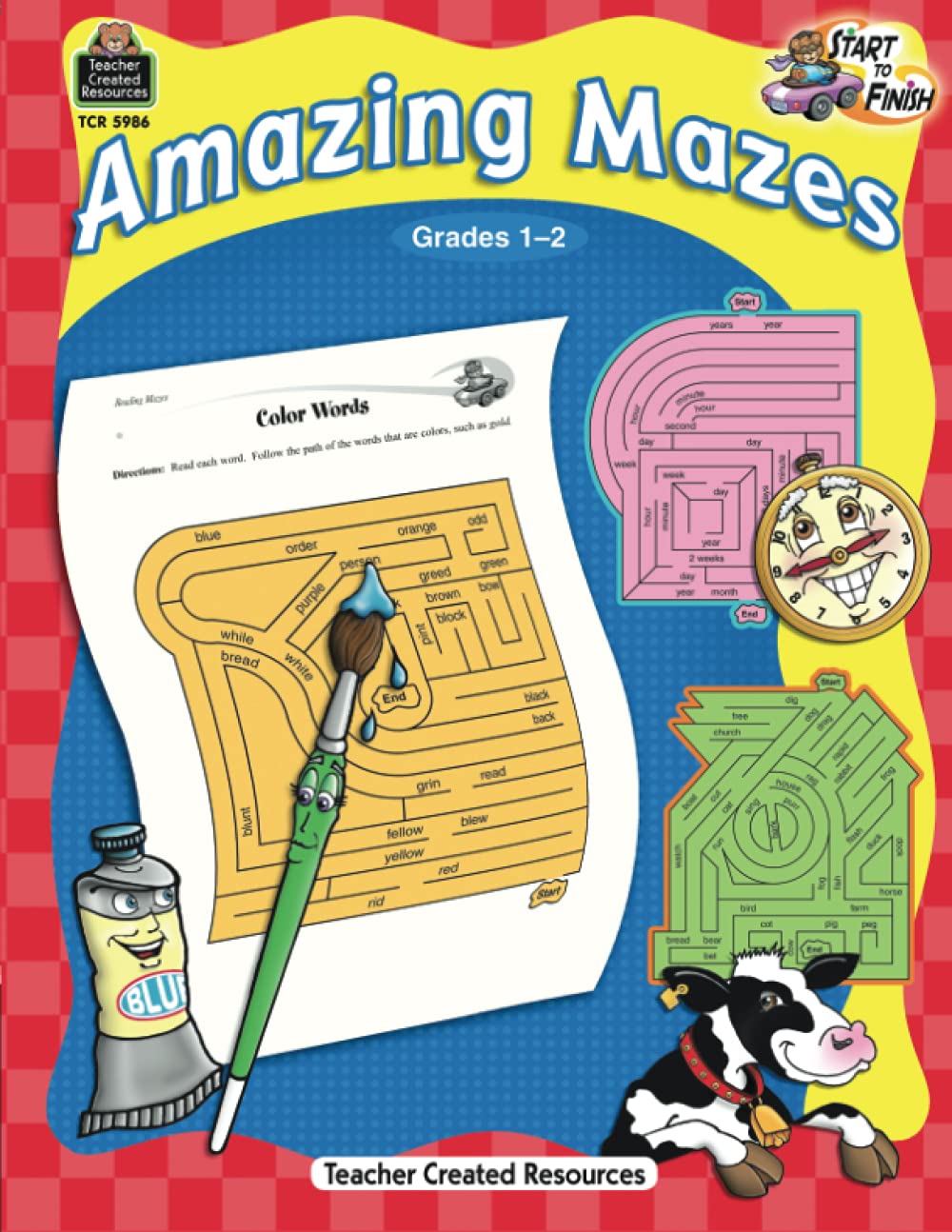 Start to Finish: Amazing Mazes Grd 1-2: Amazing Mazes Grd 1-2 book