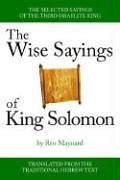 The Wise Sayings of King Solomon Religion & Esotericism