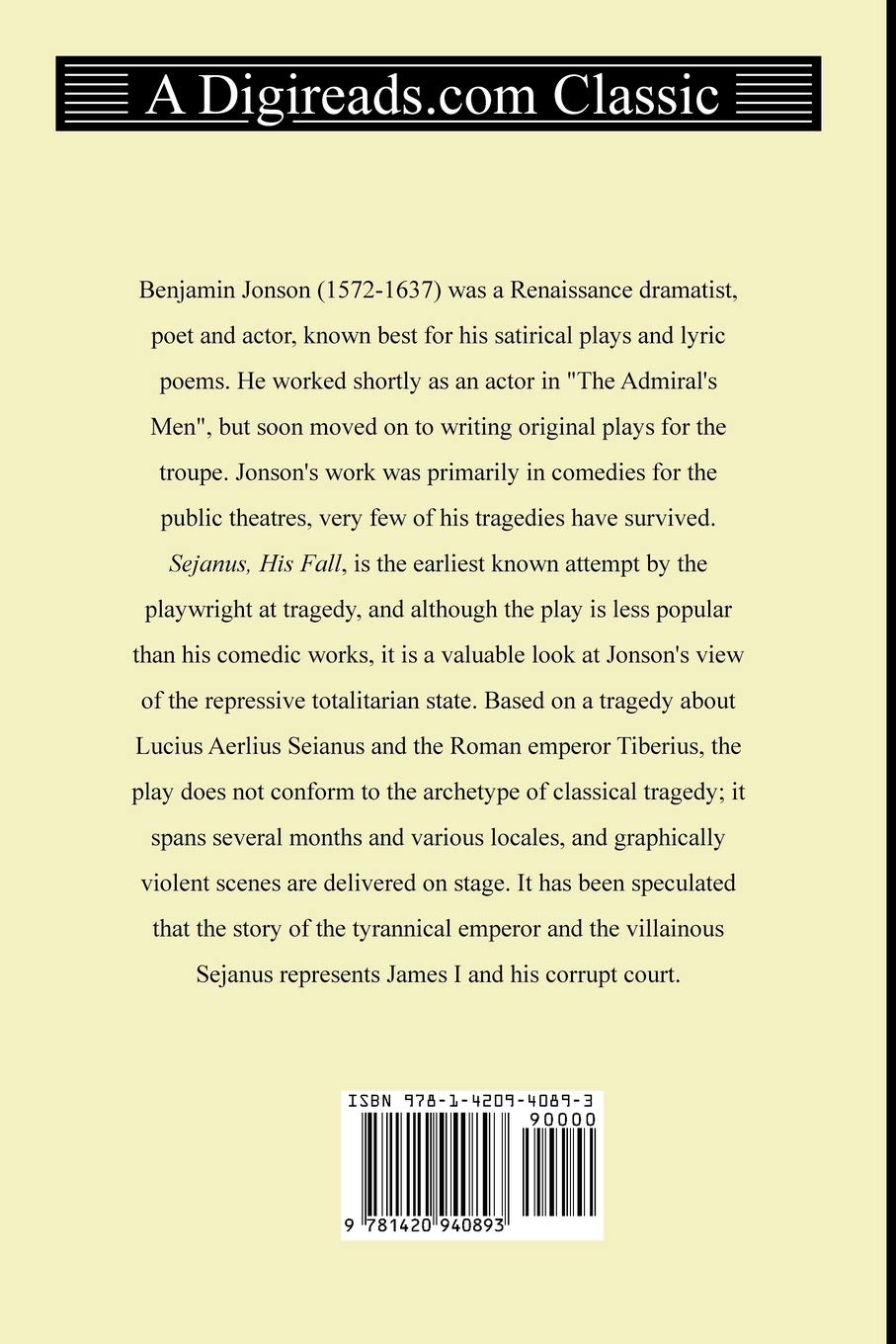 Sejanus, His Fall book